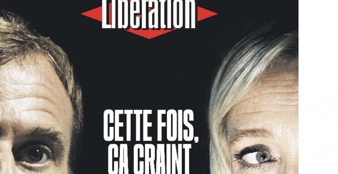 La portada del diario 'Libération' sobre las elecciones francesas que pone los pelos de punta