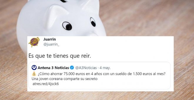 Indignación por la noticia sobre una joven coreana que supuestamente ha ahorrado 75.000 euros cobrando 1.500: "Es que te tienes que reír"