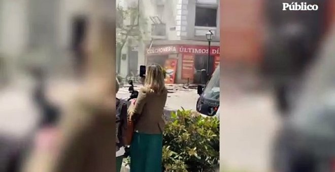 Vídeo de la explosión en el Barrio de Salamanca en Madrid