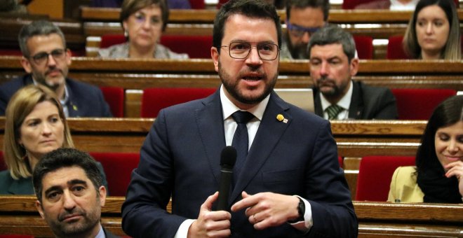 Aragonès reclama als partits impulsar amb urgència la modificació de la llei de Política Lingüística