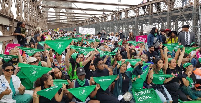 Miles de mujeres de EEUU salen a las calles para defender el aborto