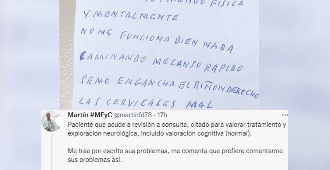 El "demoledor" relato de un paciente a su médico que evidencia el sufrimiento de los mayores en soledad