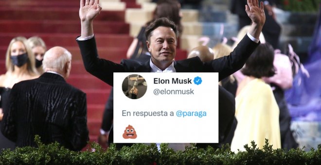 Elon Musk responde con un escatológico 'emoji' a las explicaciones de un directivo de Twitter sobre las cuentas falsas