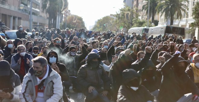 Los siete acusados por las protestas de la huelga del metal en Cádiz se enfrentan a tres años de cárcel