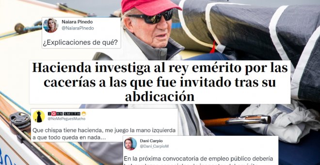 "Si ya sabemos que se irá de rositas...": los tuiteros son escépticos con la nueva investigación de Hacienda a Juan Carlos I