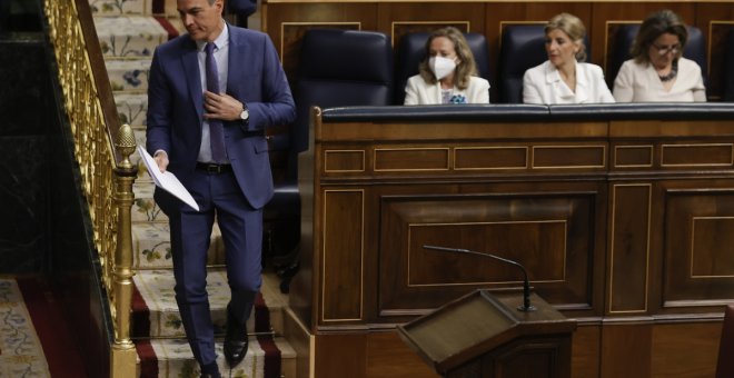 Sánchez defiende ante el PP la "unidad" del Gobierno en la respuesta a la crisis por la guerra