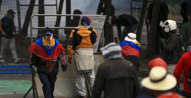 Miles de manifestantes se movilizan por noveno día consecutivo en Ecuador