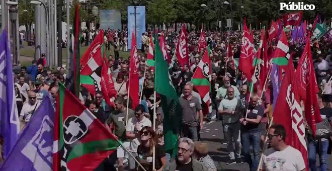 Huelga del metal en Bizkaia: los sindicatos cifran en torno al 80% la movilización del sector