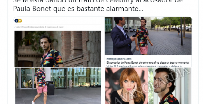 "Esto es otra agresión": las redes responden atónitas al trato de 'celebrity' que se le está dando al acosador de Paula Bonet en los medios de comunicación