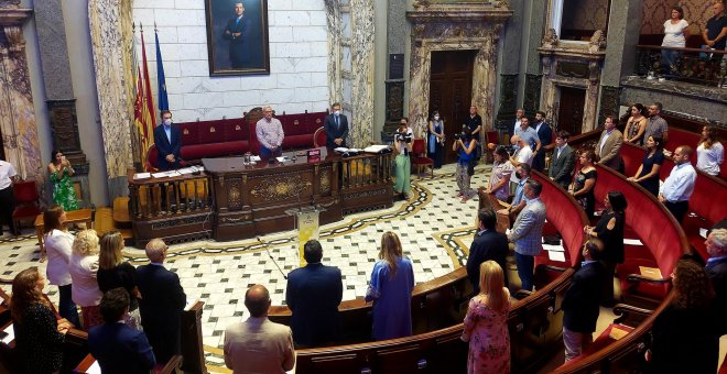 Las derechas abandonan el pleno de València en un homenaje por el asesinato de Miguel Ángel Blanco a manos de ETA