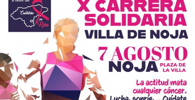 Noja se compromete en la lucha contra el cáncer de mama con la X edición de la Carrera Solidaria a favor de la asociación Cantabria en Rosa