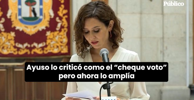 Ayuso y la rebaja del abono: Primero, lo critica, luego, se lo apropia