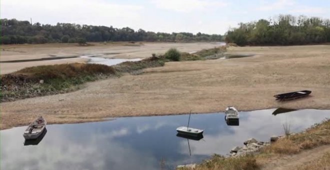 La sequía en Europa deja imágenes escalofriantes de sus famosos ríos sin agua