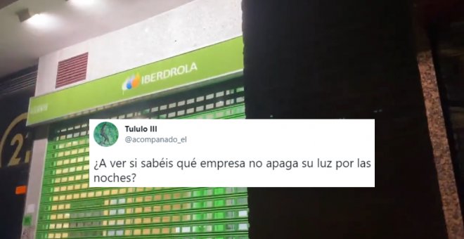 Una calle tiene un solo escaparate encendido por la noche y los tuiteros alucinan con la empresa responsable: "Ahí, dando ejemplo"