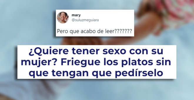 "¿Quiere tener sexo con su mujer? Friegue los platos sin que tengan que pedírselo": cómo un titular puede hundir un estudio sobre la salud de la pareja