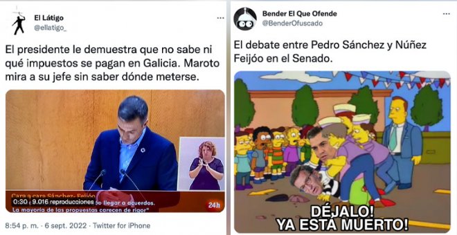 Los tuiteros analizan el repaso de Pedro Sánchez a los errores y falsedades del líder del PP: "Feijóo fue a por lana y salió trasquilado"