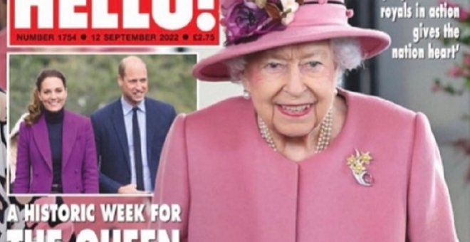 Cachondeo en redes con la portada de la revista 'Hola' británica que habla de "semana histórica" para la reina Isabel II