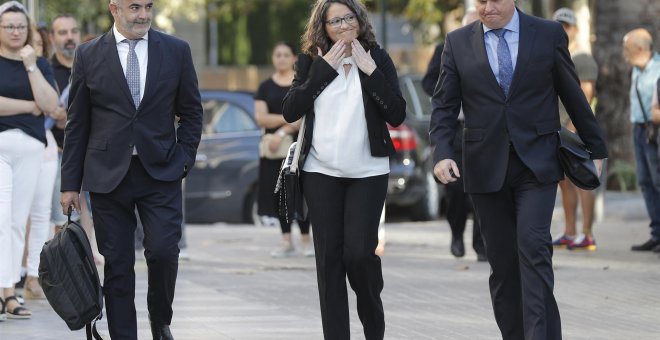 Mónica Oltra declara en los juzgados por la gestión del caso de abusos de su exmarido a una menor tutelada