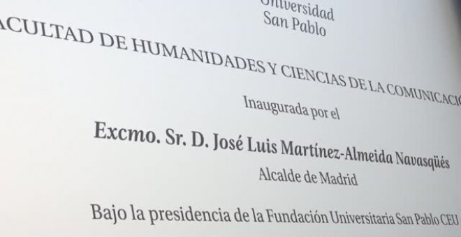 Martínez-Almeida inaugura el nuevo edificio de la Facultad de Humanidades y Ciencias de la Comunicación de la Universidad CEU San Pablo