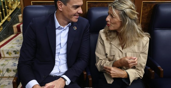 Dominio Público - La primavera trompetera de Pedro Sánchez y Yolanda Díaz