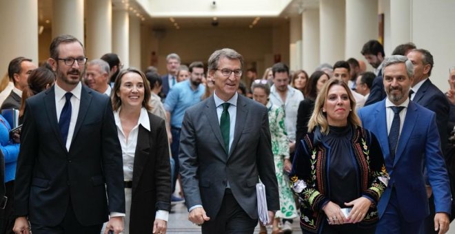 Feijóo eleva el tono contra Sánchez y se refiere a los Presupuestos como "las hipotecas generales del Estado"