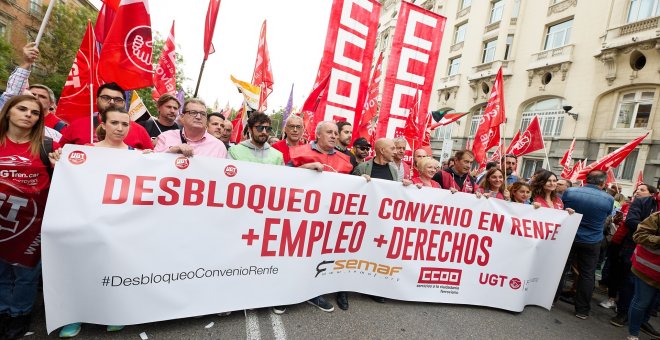 Los sindicatos desconvocan la huelga en Renfe tras el compromiso de la empresa de negociar la subida de sueldos