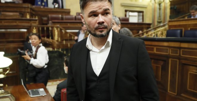 El irónico tuit de Rufián que pide que Feijóo explique el cambio de hora