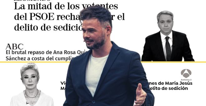 Gabriel Rufián saca los colores a los medios de derechas con un simple tuit