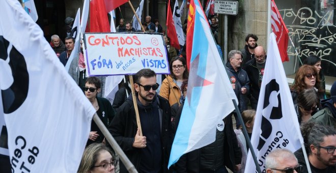 La tele de Galicia camufla en una noticia de 35 segundos la marcha contra la manipulación en los medios públicos