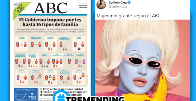 Así es la "casposa" portada del 'ABC' contra la diversidad familiar