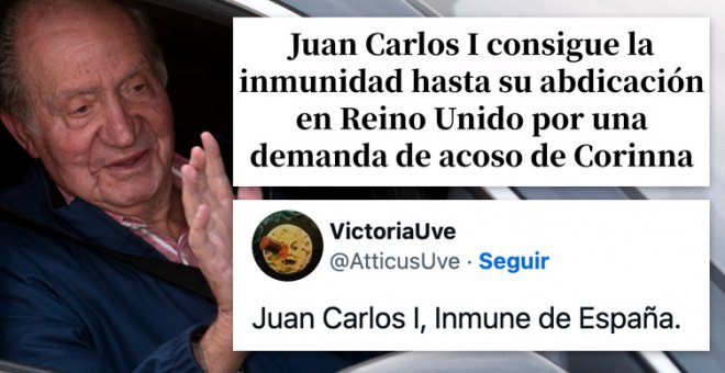 "Juan Carlos I, Inmune de España": los tuiteros analizan la decisión de la Justicia británica sobre el rey emérito