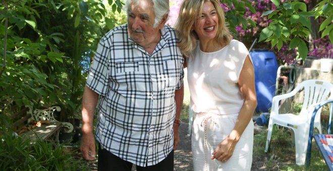 Yolanda Díaz visita a Pepe Mujica para charlar sobre "gobernar para la mayoría"