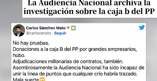 Los tuiteros analizan el archivo de la caja b del PP: "Otra más. Y todo así"