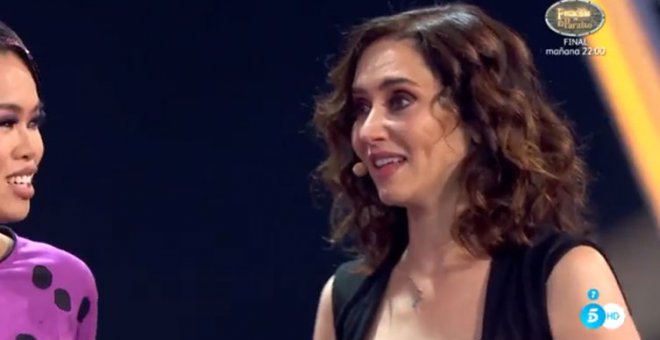 Ayuso irrumpe como invitada sorpresa en la final de 'Got Talent' y las redes no salen de su asombro