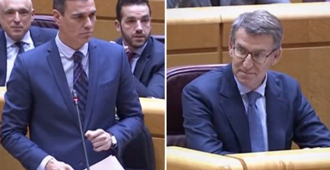 Pedro Sánchez resume en menos de dos minutos "los matices del PP" con la Constitución