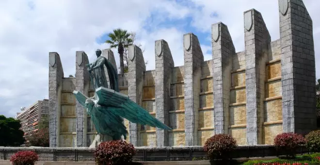 La justicia protege de forma cautelar un monumento a Franco en Tenerife hasta que se decida si tiene interés cultural