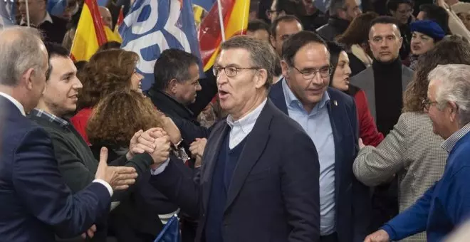 El PP llama a sus afiliados a ir a la manifestación ultra contra Sánchez mientras Feijóo se pone de perfil