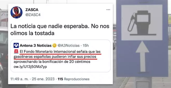 Los tuiteros tiran de ironía con la sospecha del FMI sobre los precios del combustible en España: "No podía saberse..."