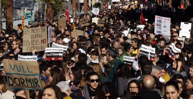 Los médicos en huelga en Catalunya: "Los pacientes están maltratados y yo me estoy consumiendo"