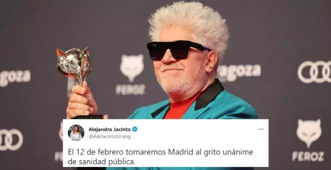 El aplaudido alegato a favor de la sanidad pública de Almodóvar: "Lo que están viviendo pone en peligro uno de nuestros pilares de nuestra sociedad"