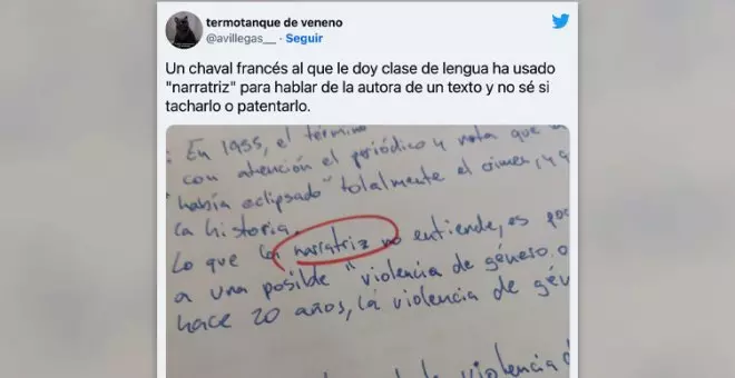 La palabra en castellano que se ha inventado sin querer un alumno francés y que estábamos necesitando