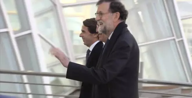 El Partido Popular presume de unidad con Aznar y Rajoy juntos después de 8 años