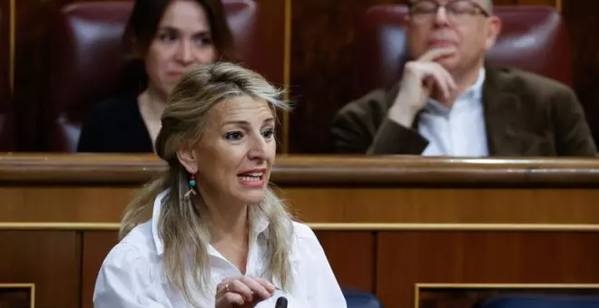 Yolanda Díaz, a Vox: "Vamos a alcanzar los 21 millones de ocupados este año y lo van a ver desde la oposición"