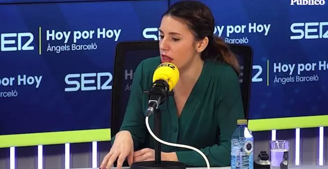 Irene Montero: "No he hablado con Pilar Llop a partir de la entrevista"
