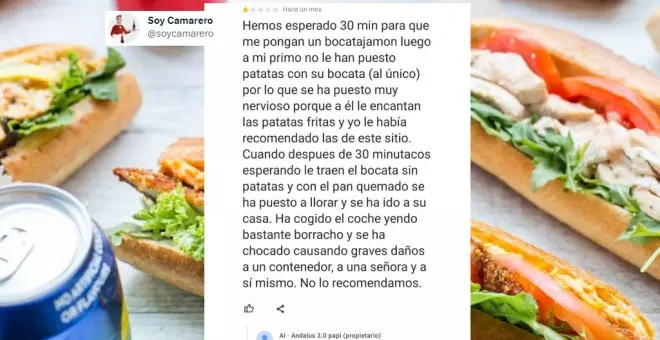 La reseña de un bar que recoge una historia de amor, traición, catástrofes y bocatas de jamón