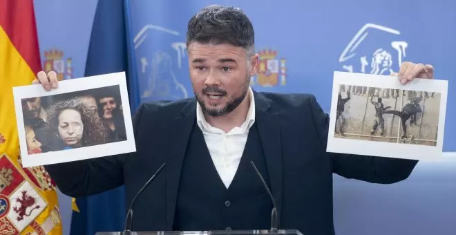 La gráfica respuesta de Gabriel Rufián sobre el voto en contra de ERC a la reforma de la 'ley mordaza'