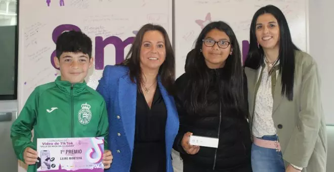 Leire Montoya y Nicolás San Sebastián ganan el I Concurso Nacional de Vídeos de TikTok 'Villa de Noja en Igualdad'