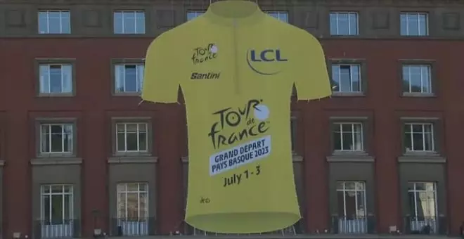 Bilbao ya luce el maillot amarillo del Tour 2023