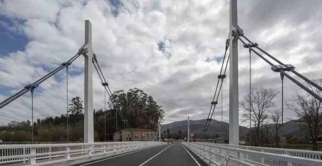 En funcionamiento el nuevo puente sobre el Saja, que cuenta con una inversión de 3,5 millones de euros