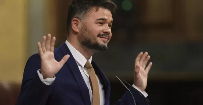 Rufián triunfa con su tuit sobre el cambio de hora: "Recordad que hoy a las 2 serán las 3 y para VOX siempre 1936"